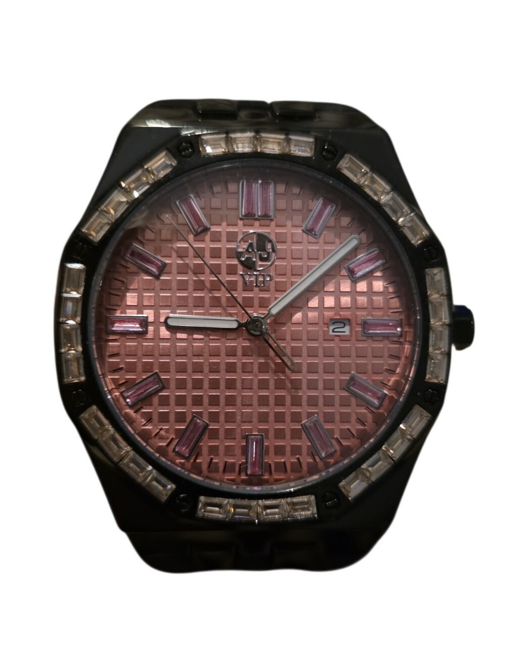 VIP Pink Crystal-Accent Fashion Watch